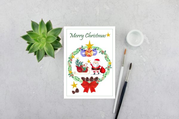 کارت تبریک کریسمس (لایه باز psd)